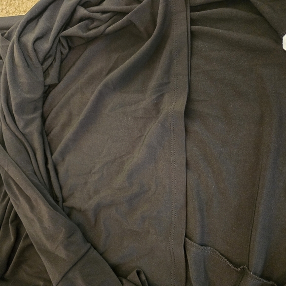 LAUREN RALPH LAUREN Women's Black Beaded-trim Blouson Evening Gown Dress - Picture 15 of 15